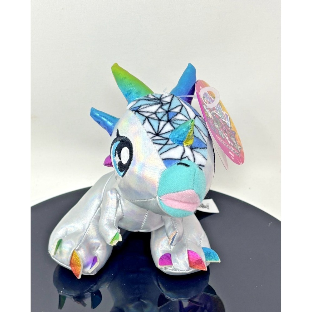 Dino Collecto Stygimoloch Sarah Stygimo-Bling Plush Dinosaur NWT Silver